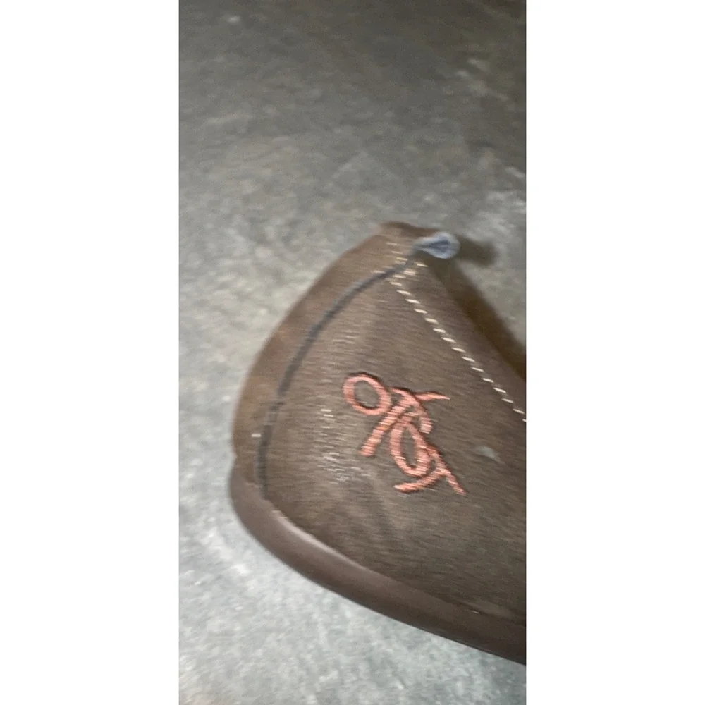 OTBT Park City Dark Brown Leather Mary Janes Ballet Flats Women Size 8 comfort - Picture 6 of 9